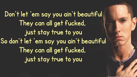 Eminem Beautiful Lyrics Youtube