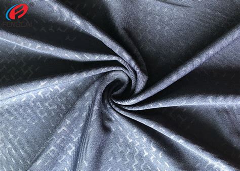 Embossed 90 Polyester 10 Lycra Moisture Wicking Fabric Weft