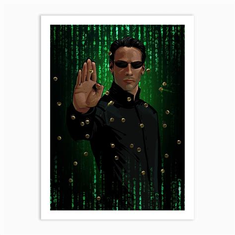 Neo Matrix Art Print by Nikita Abakumov - Fy