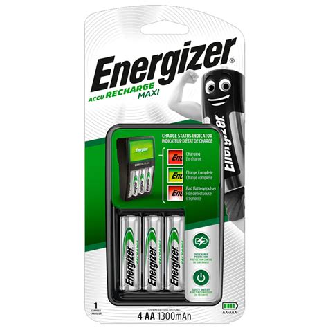 Energizer Maxi Charger With X Mah Rechargeable Aa Batteries