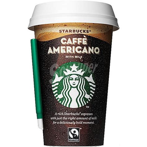 Starbucks Café americano con leche Vaso 220 ml