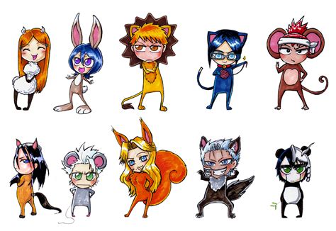 Anime Characters as Animals | Anime Wall