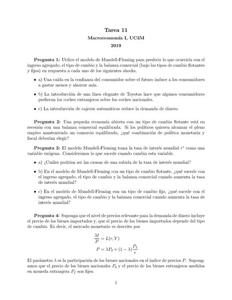 Tarea Apuntes Tarea Macroeconom A I Uc M