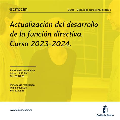 Actualización del desarrollo de la función directiva Curso 2023 2024