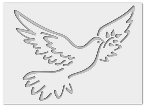 Stencil Wall Stencil Peace Dove Etsy