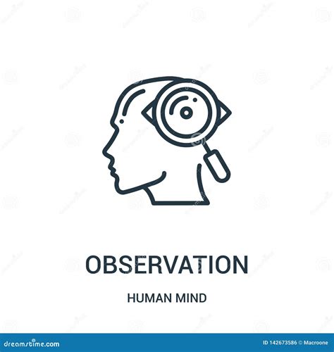 Observation Icon Vector From Human Mind Collection Thin Line