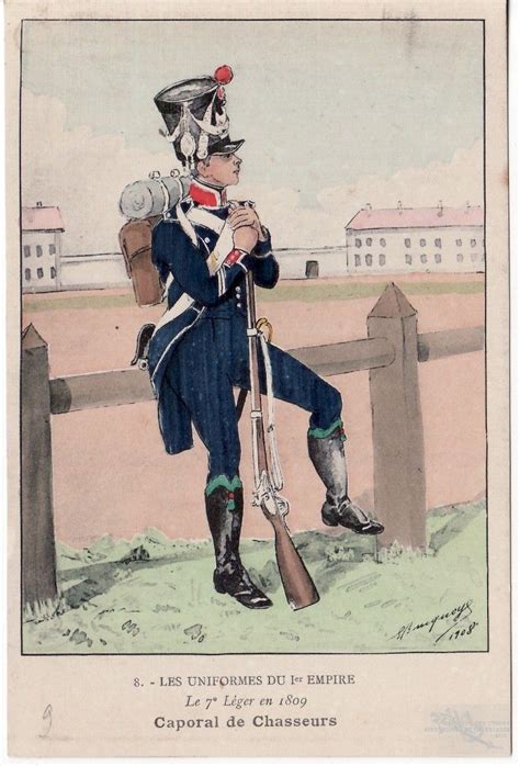 caporal du 7e régiment d infanterie légère 1809 Empire Régiment