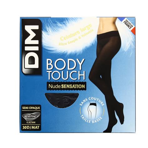 Acheter Dim Collant Nude Sensation Body Touch Noir D Taille