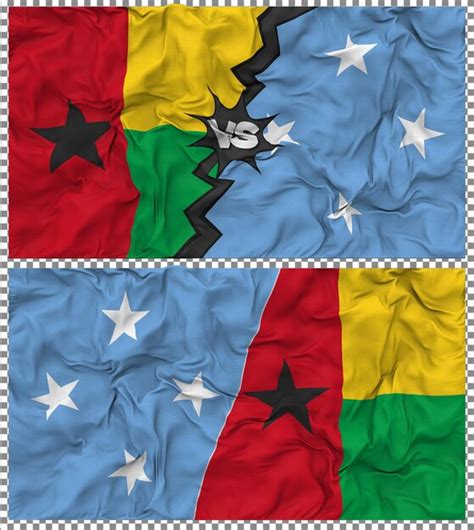 Premium PSD Federated States Of Micronesia Vs Guinea Bissau Half