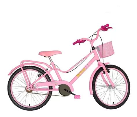 Bicicleta Infantil Aro 20 Brisa Feminina Monark Cor Rosa Parcelamento