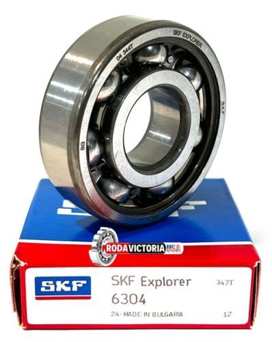 SKF 6304 Deep Grove Single Row OPEN Ball Bearing 20X52X15 Mm