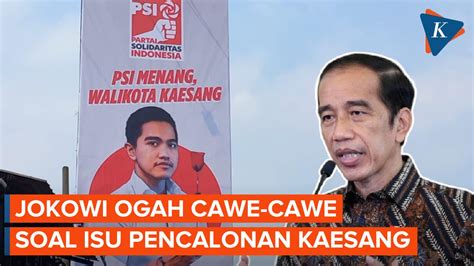 Kaesang Diisukan Maju Jadi Wali Kota Depok Jokowi Ogah Cawe Cawe