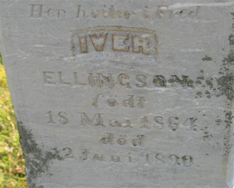 Iver Ellingson 1864 1890 Mémorial Find a Grave