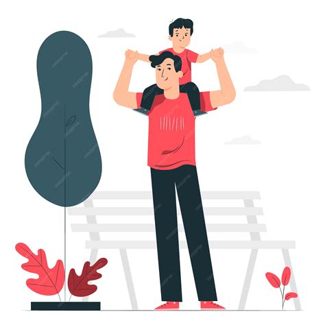 Ilustración del concepto de paternidad | Vector Gratis