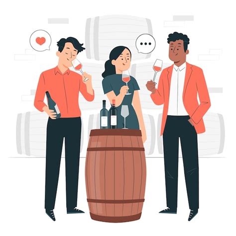 Ilustraci N Del Concepto De Degustaci N De Vinos Vector Gratis