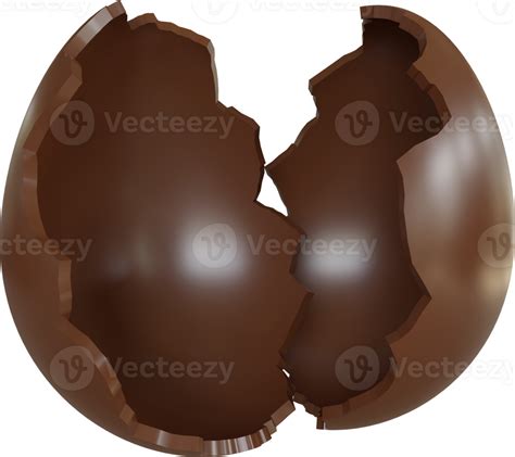 Chocolate Eggcracked Chocolate Egg 46544119 Png