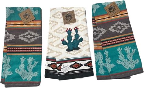 Amazon Kajaia Pcs Aztec Theme Kitchen Towels Southwestern Dish