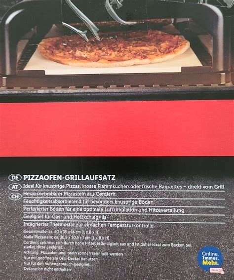 Grillmeister Pizzaofen Grillaufsatz Pizzabackofen Backofen Grill Pizza