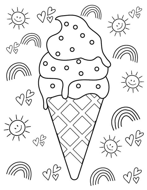 Summer Coloring Pages Cute Summer Coloring Pictures On Pages To