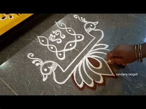 Easy Border Rangoli Designs Varalakshmi Vratham Rangoli Friday