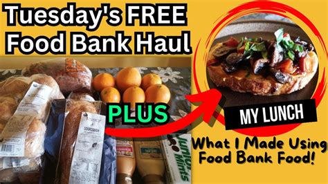 Free Food Bank Haul What I Got And Made From The Food Pantry This