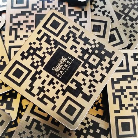 Qr Code Custom Laser Engraved Tag Mm Square In Table Tags Disc