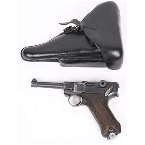 Ww1 Erfurt 1918 P 08 Luger Pistol Rig