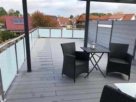 Balkongel Nder Edelstahl Gel Nder Treppe Terrasse V A Vsg Glas