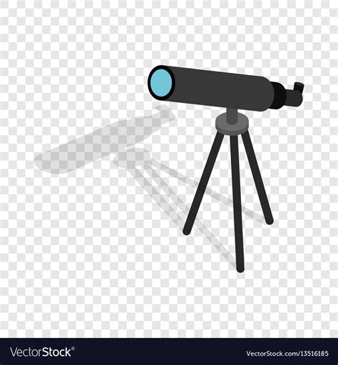 Telescope Isometric Icon Royalty Free Vector Image