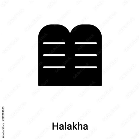 halakha icon vector isolated  white background logo concept