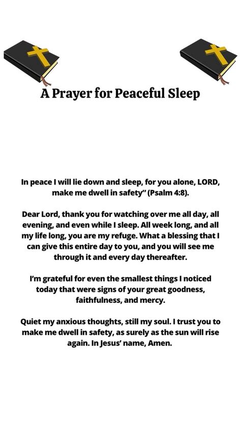 A Prayer for Peaceful Sleep