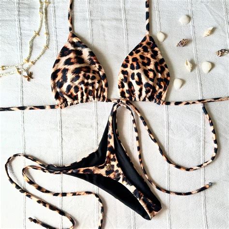 Cheetah Print Bikini Etsy