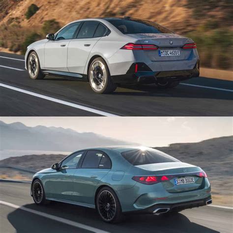 Photo Comparison 2024 BMW 5 Series Vs 2024 Mercedes E Class