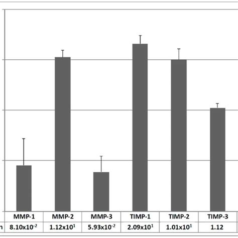 Mmp And Timp Protein Secretion Of All Samples Mmp And Timp Data