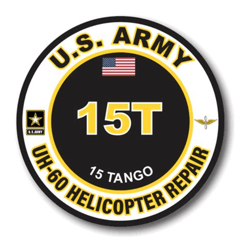 US Army 15T UH-60 Helicopter Repairer MOS Decal