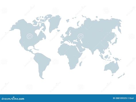 Carte Mondiale Illustration Vectorielle De La Silhouette Lumineuse