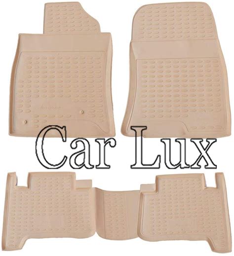 Alfombrillas De Goma 3D Landcruiser J12 120 Tipo Cubeta BEIGE