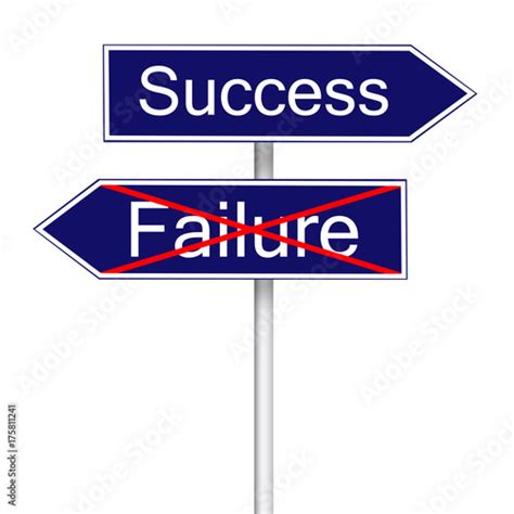 Success Vs Failure Pole Sign Stock Photo And Royalty Free Images On