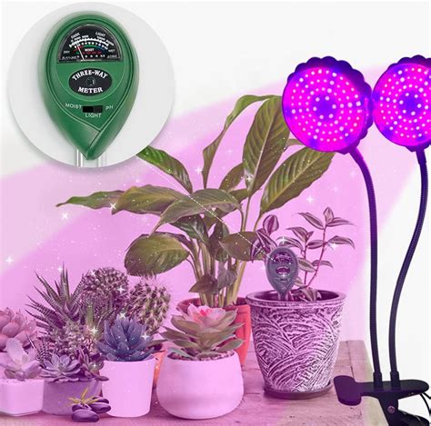 Luz De Cultivo Para Luces De Plantas De Interior Probador De Suelo Con