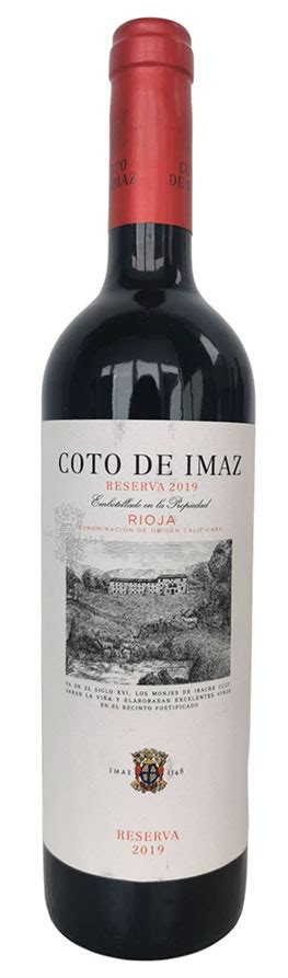 Comprar Vino Coto De Imaz Reserva 2019 Online Licorea