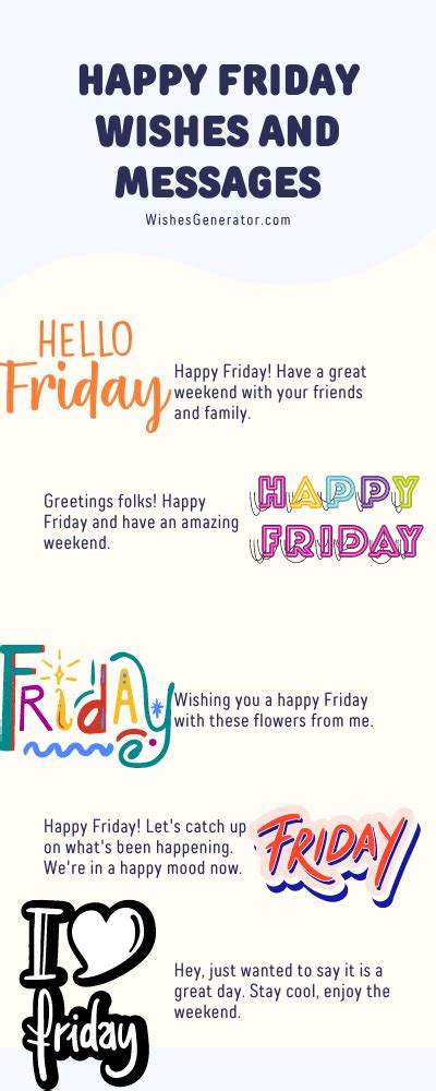 Happy Friday Wishes and Messages | Friday wishes, Happy friday, Friday ...