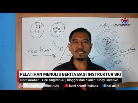 Pelatihan Menulis Berita Bagi Instruktur Bki Youtube