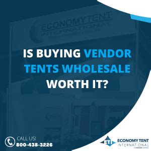 Vendor Tents Wholesale - Is It Worth It? - Economy Tent International