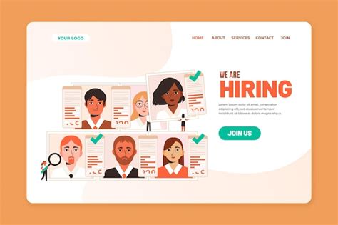 Page Template Recrutement Vecteurs Et Psd Gratuits T L Charger