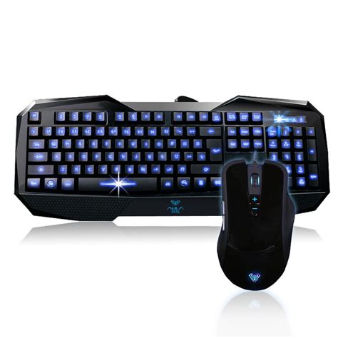 Blue Gaming Keyboard And Mouse - Gaming and Gaming