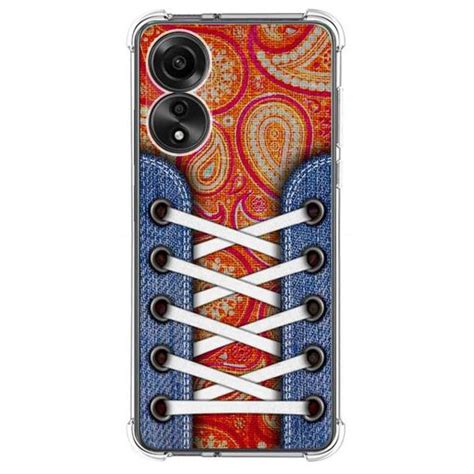 Funda Silicona Antigolpes Para Oppo A78 4g Diseño Zapatillas 10 Dibujos