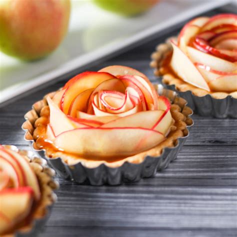 Rose Apple Tartlets With Salted Caramel Platings Pairings