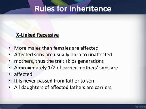 Sex Linked Recessive Inheritence Pptx Blood Disorders Diseases And Conditions