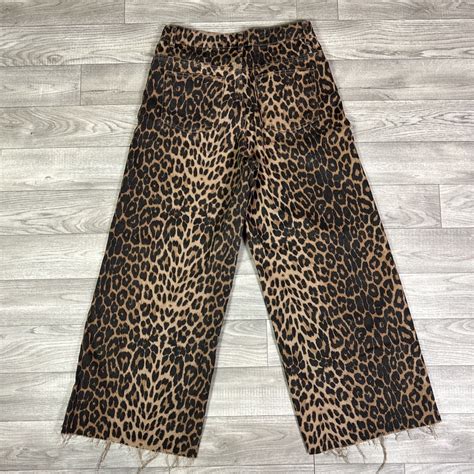 Zara Trf Collection Brown Black Leopard Print High Ri Gem