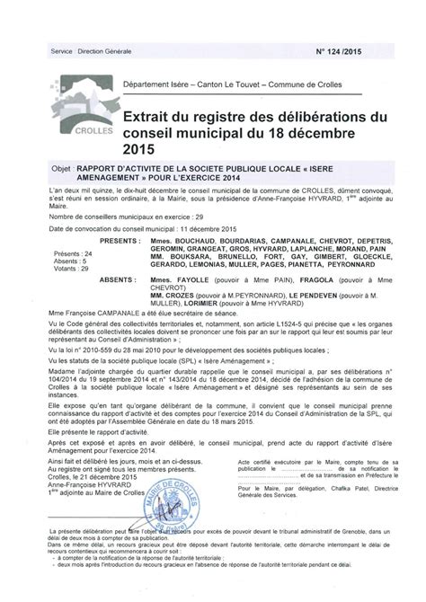 Calaméo Crolles Deliberation 124 2015 12 Rapport D Activit Is Re Am